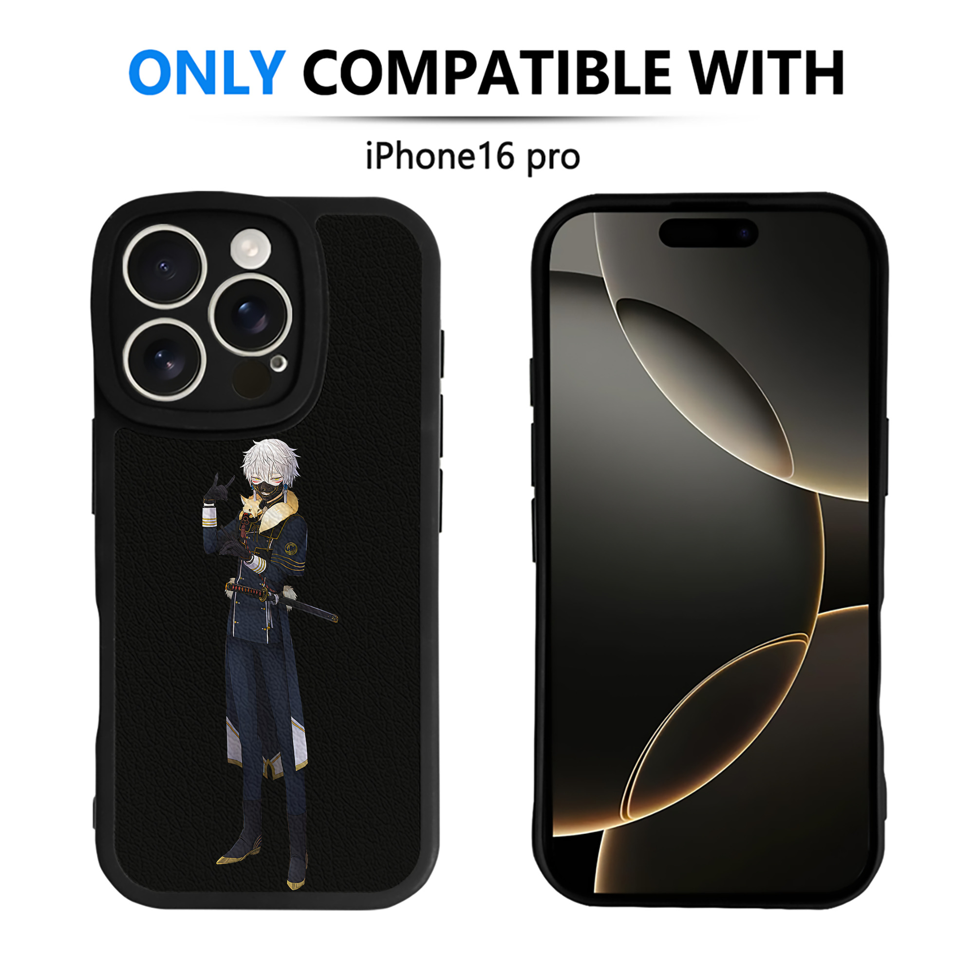 （画像用） 刀剣乱舞 Touken Ranbu 【iPhone 16シリーズ対応】シリコンスマホケース（レザー調） 材質：シリコン